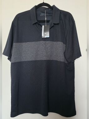 Nike Mens Golf Polo Black Shirt